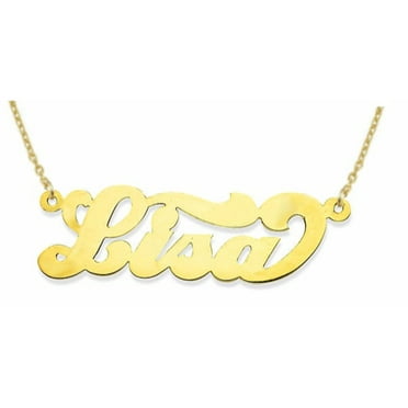 Rylos Personalized 0.15 Carat Diamond Nameplate Necklace Sterling Silver or Yellow Gold Plated Silver Made to Order. Special Order Rylos Personalized 0.15 Carat Diamond Nameplate Necklace Sterling Silver or Yellow Gold Plated Silver Made to Order. Special Order